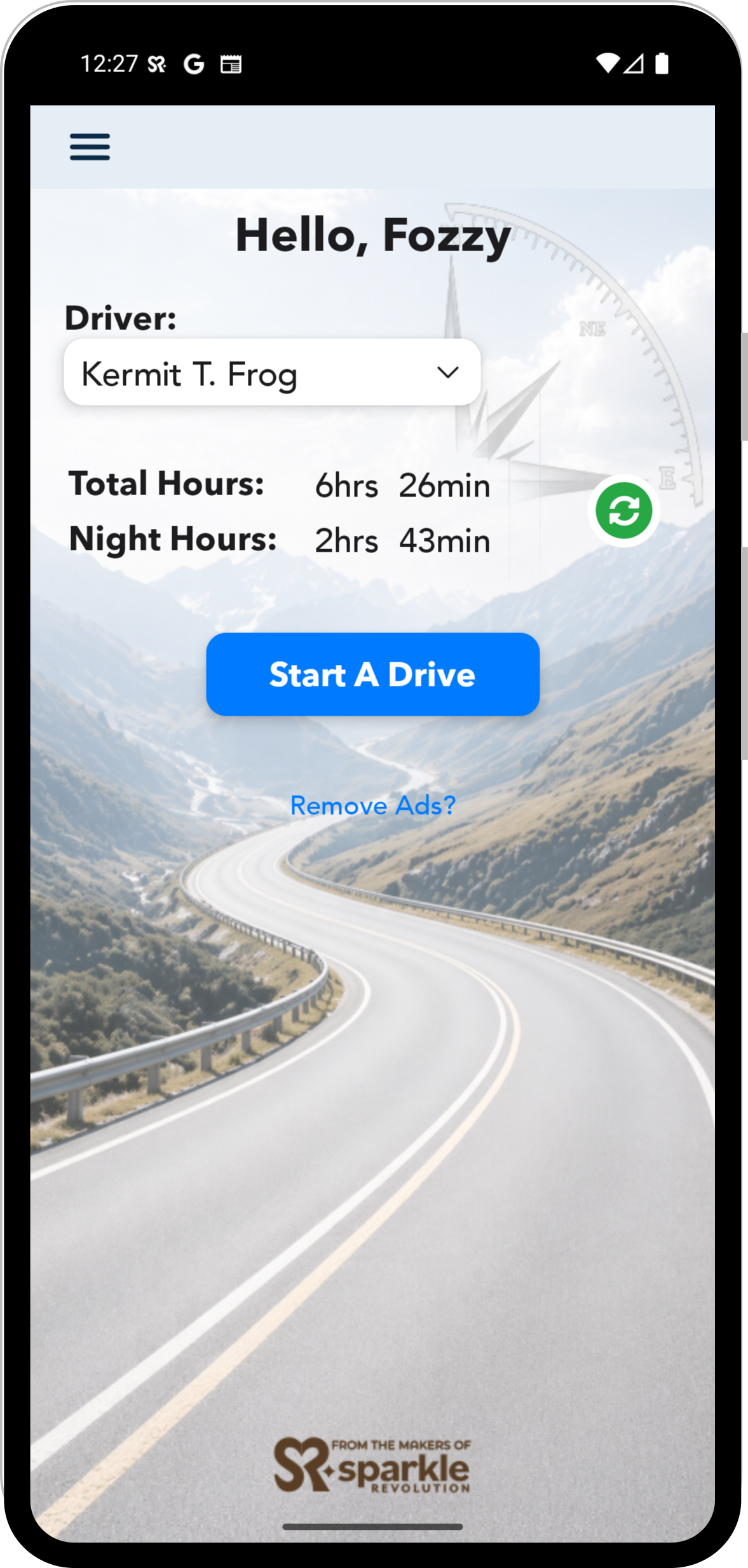 Home screen